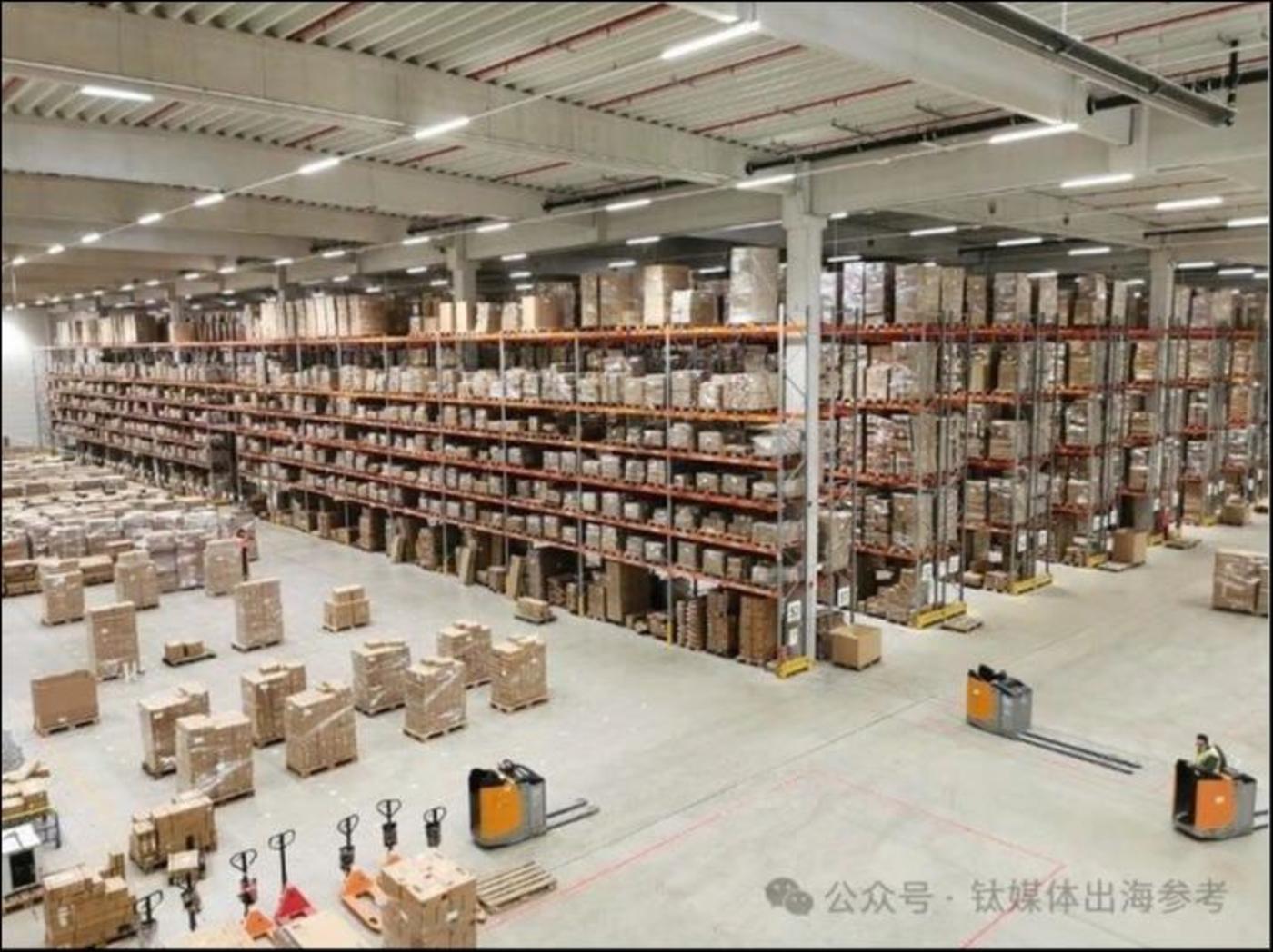 (海外仓储是跨境品牌的必备中台,图为致欧科技德国仓库内景)