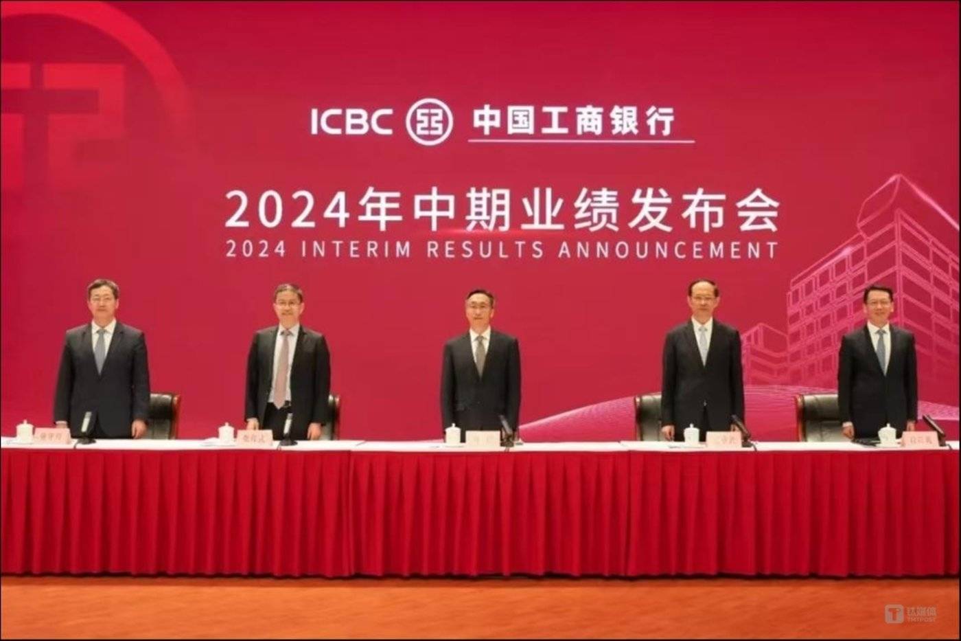 工商银行业绩发布会现场,图片来源于主办方