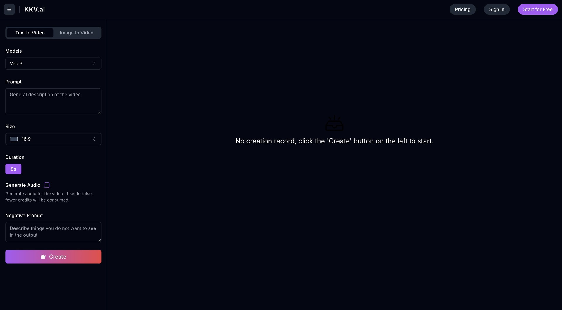 KKV AI Video Generator